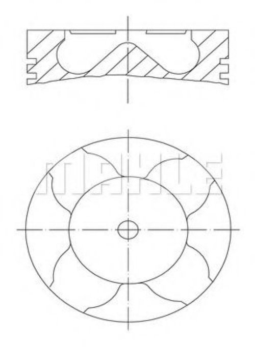Piston BMW X3 (E83) (2004 - 2011) MAHLE ORIGINAL 081 PI 00103 001 piesa NOUA