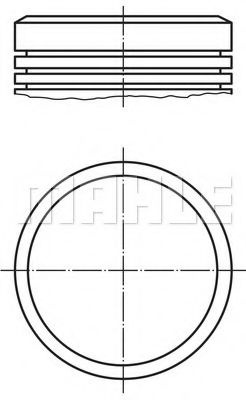 Piston CITROEN BERLINGO (MF) (1996 - 2016) MAHLE ORIGINAL 040 02 00 piesa NOUA