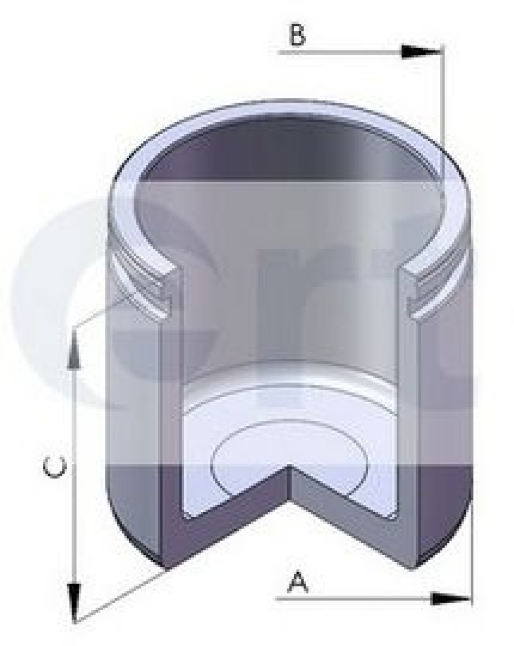 Piston, etrier frana AUDI TT (FV3) (2014 - 2016) ERT 150289-C piesa NOUA