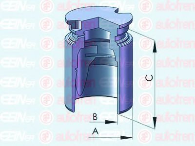 Piston, etrier frana CITROEN C4 Picasso I (UD) (2007 - 2013) AUTOFREN SEINSA D025422 piesa NOUA