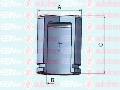 Piston, etrier frana DAEWOO NUBIRA (KLAJ) (1997 - 2016) AUTOFREN SEINSA D025434 piesa NOUA