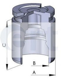 Piston, etrier frana FIAT BRAVA (182) (1995 - 2003) ERT 150555-C piesa NOUA