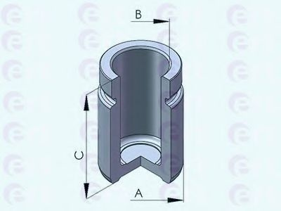 Piston, etrier frana HONDA CR-V II (RD) (2001 - 2006) ERT 150872-C piesa NOUA