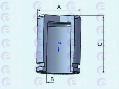 Piston, etrier frana HYUNDAI i40 (VF) (2012 - 2016) ERT 151101-C piesa NOUA