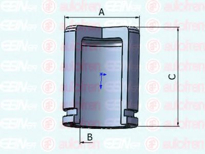 Piston, etrier frana MAZDA 6 (GG) (2002 - 2008) AUTOFREN SEINSA D025316 piesa NOUA