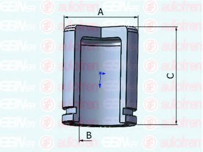 Piston, etrier frana MAZDA B-SERIE (UN) (1998 - 2006) AUTOFREN SEINSA D025279 piesa NOUA