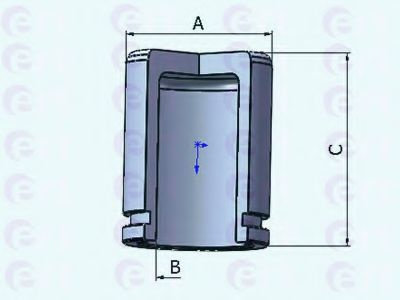 Piston, etrier frana MAZDA CX-7 (ER) (2006 - 2016) ERT 150933-C piesa NOUA