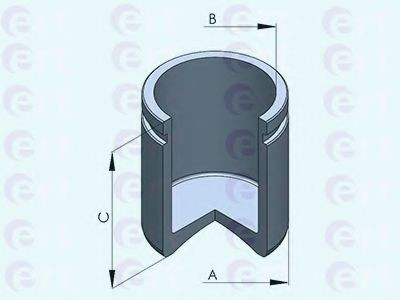 Piston, etrier frana MERCEDES SPRINTER 3,5-t bus (906) (2006 - 2016) ERT 151278-C piesa NOUA