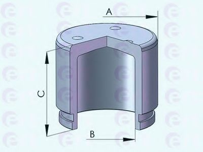 Piston, etrier frana MITSUBISHI PAJERO IV (V8_W, V9_W) (2006 - 2016) ERT 150589-C piesa NOUA