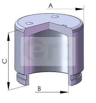 Piston, etrier frana MITSUBISHI PAJERO IV (V8_W, V9_W) (2006 - 2016) ERT 150772-C piesa NOUA