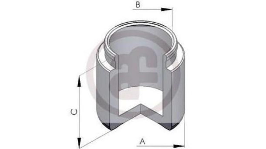 Piston, etrier frana Nissan 100 NX (B13) 1990-1996 #2 150585C