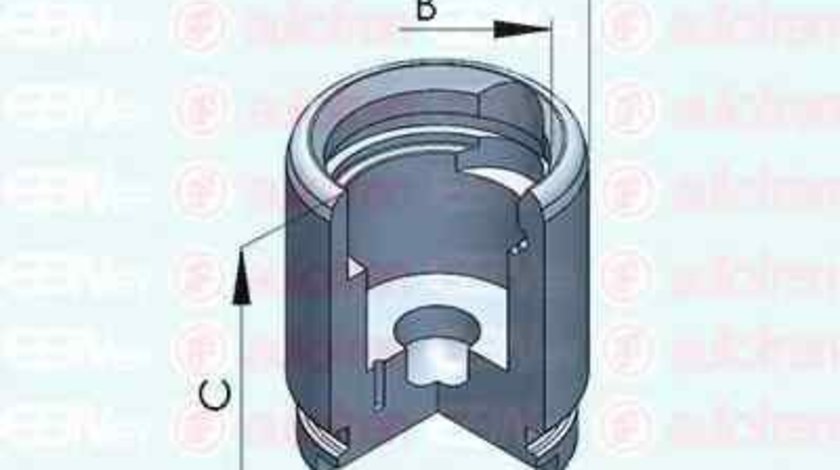 Piston, etrier frana PEUGEOT 206 CC (2D) AUTOFREN SEINSA D025258