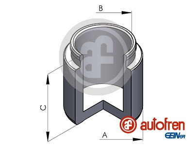 Piston, etrier frana punte fata (D025291 AUT) LEXUS,TOYOTA