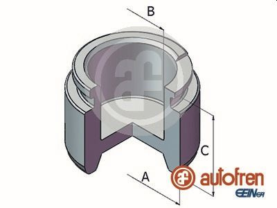 Piston, etrier frana punte fata (D025329 AUTOFREN) VW