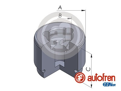 Piston, etrier frana punte fata (D025411 AUT) MERCEDES-BENZ,PUCH