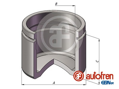 Piston, etrier frana punte fata (D025495 AUT) CHRYSLER,DODGE