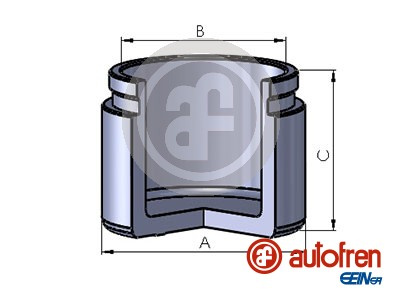 Piston, etrier frana punte fata (D025534 AUT) HYUNDAI,KIA,SUZUKI