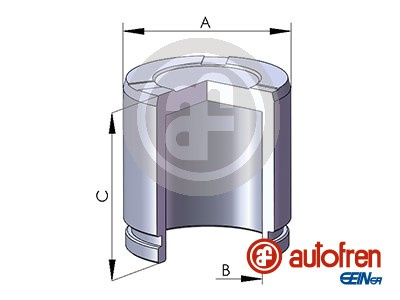 Piston, etrier frana punte fata (D025643 AUT) MERCEDES-BENZ