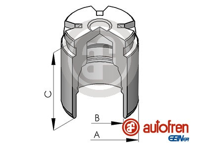 Piston, etrier frana puntea spate (D025116 AUT) NISSAN