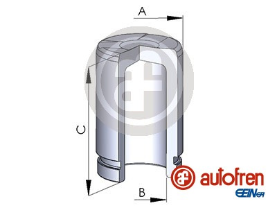 Piston, etrier frana puntea spate (D025117 AUT) MERCEDES-BENZ