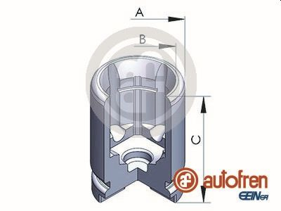 Piston, etrier frana puntea spate (D02526 AUT) HONDA,MG,ROVER