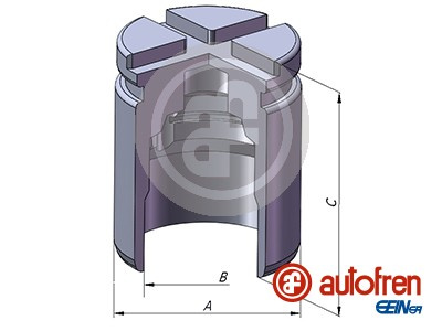 Piston, etrier frana puntea spate (D025529 AUT) ACURA,HONDA