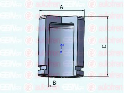 Piston, etrier frana SUBARU FORESTER (SH) (2008 - 2016) AUTOFREN SEINSA D025279 piesa NOUA