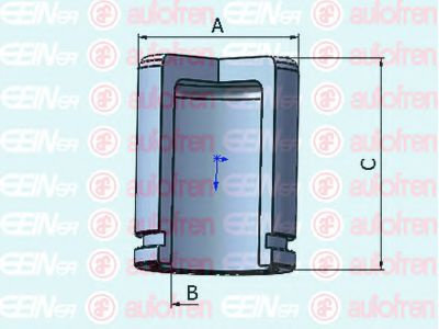 Piston, etrier frana TOYOTA COROLLA Combi (E12J, E12T) (2001 - 2007) AUTOFREN SEINSA D025550 piesa N...