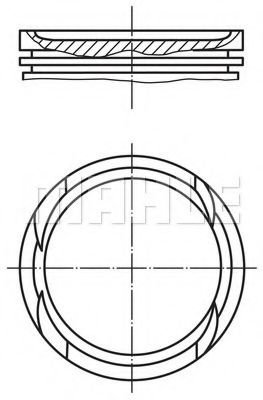 Piston FIAT DOBLO Microbus (263, 152) (2009 - 2016) MAHLE ORIGINAL 010 05 00 piesa NOUA