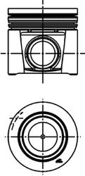 Piston FIAT DUCATO bus (250, 290) (2006 - 2016) KOLBENSCHMIDT 40286600 piesa NOUA