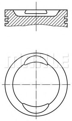 Piston FIAT PUNTO (176) (1993 - 1999) MAHLE ORIGINAL 009 41 00 piesa NOUA