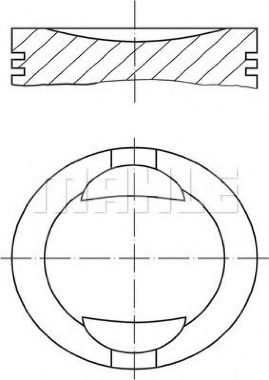 Piston FIAT PUNTO Van (176L) (1996 - 2000) MAHLE ORIGINAL 009 36 01 piesa NOUA
