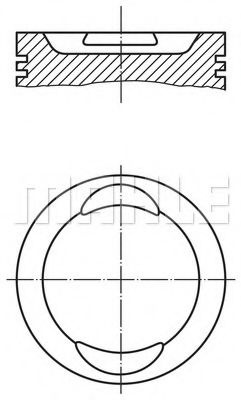 Piston FIAT PUNTO Van (188AX) (2000 - 2009) MAHLE ORIGINAL 009 41 00 piesa NOUA