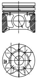 Piston FIAT SCUDO (272, 270) (2007 - 2016) KOLBENSCHMIDT 40179610 piesa NOUA