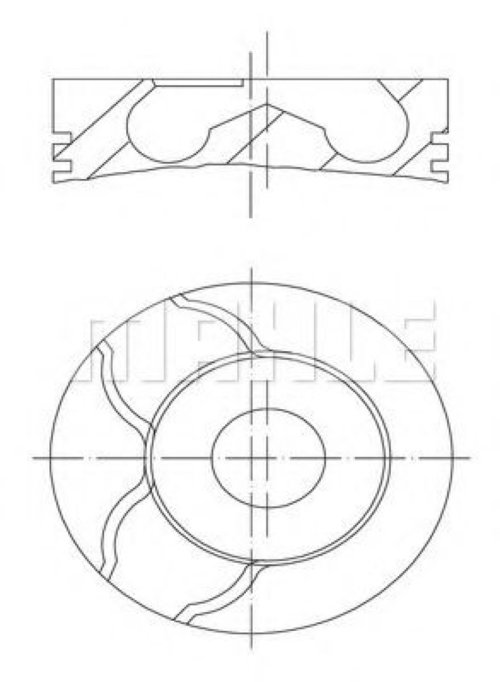 Piston FIAT STILO Multi Wagon (192) (2003 - 2008) MAHLE ORIGINAL 010 15 00 piesa NOUA
