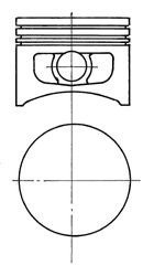 Piston FORD MONDEO II (BAP) (1996 - 2000) KOLBENSCHMIDT 94917610 piesa NOUA