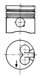 Piston FORD MONDEO II (BAP) (1996 - 2000) KOLBENSCHMIDT 94664630 piesa NOUA