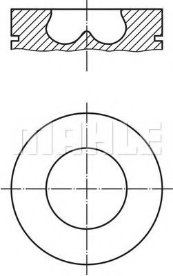 Piston FORD TRANSIT caroserie (FA) (2000 - 2006) MAHLE ORIGINAL 013 PI 00107 002 piesa NOUA