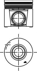 Piston IVECO DAILY III caroserie inchisa/combi (1997 - 2007) KOLBENSCHMIDT 40285620 piesa NOUA