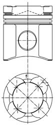 Piston KOLBENSCHMIDT MAN F2000, TGA