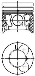 Piston LANCIA PHEDRA (179) (2002 - 2010) KOLBENSCHMIDT 99700600 piesa NOUA