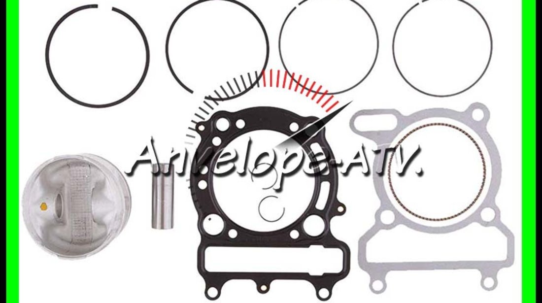 Piston Linhai 300 72.5MM cu Segmenti + Set Garnituri Linhai 300 275