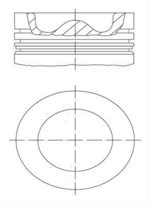 Piston Mahle Original Scania 061 67 00