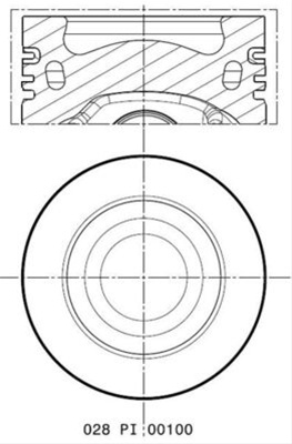 Piston Mahle Original Vag 028 PI 00100 000