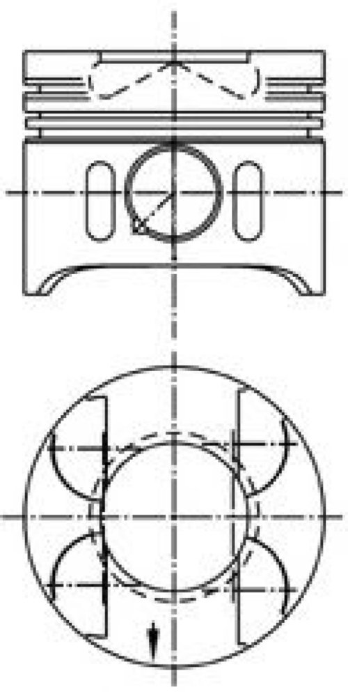 Piston MERCEDES C-CLASS T-Model (S203) (2001 - 2007) KOLBENSCHMIDT 97482610 piesa NOUA