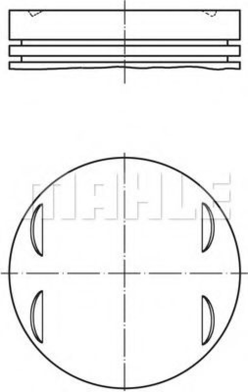 Piston MERCEDES E-CLASS (W211) (2002 - 2009) MAHLE ORIGINAL 005 24 00 piesa NOUA