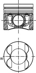 Piston MERCEDES E-CLASS (W211) (2002 - 2009) KOLBENSCHMIDT 40095630 piesa NOUA