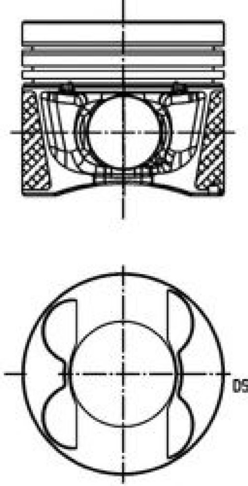 Piston MERCEDES GL-CLASS (X164) (2006 - 2012) KOLBENSCHMIDT 40096630 piesa NOUA