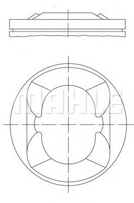Piston MINI MINI (R56) (2006 - 2013) MAHLE ORIGINAL 081 PI 00110 000 piesa NOUA