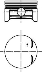 Piston OPEL AGILA (A) (H00) (2000 - 2007) KOLBENSCHMIDT 40383600 piesa NOUA